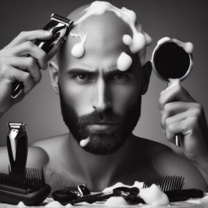 Perfect balder shaving machine