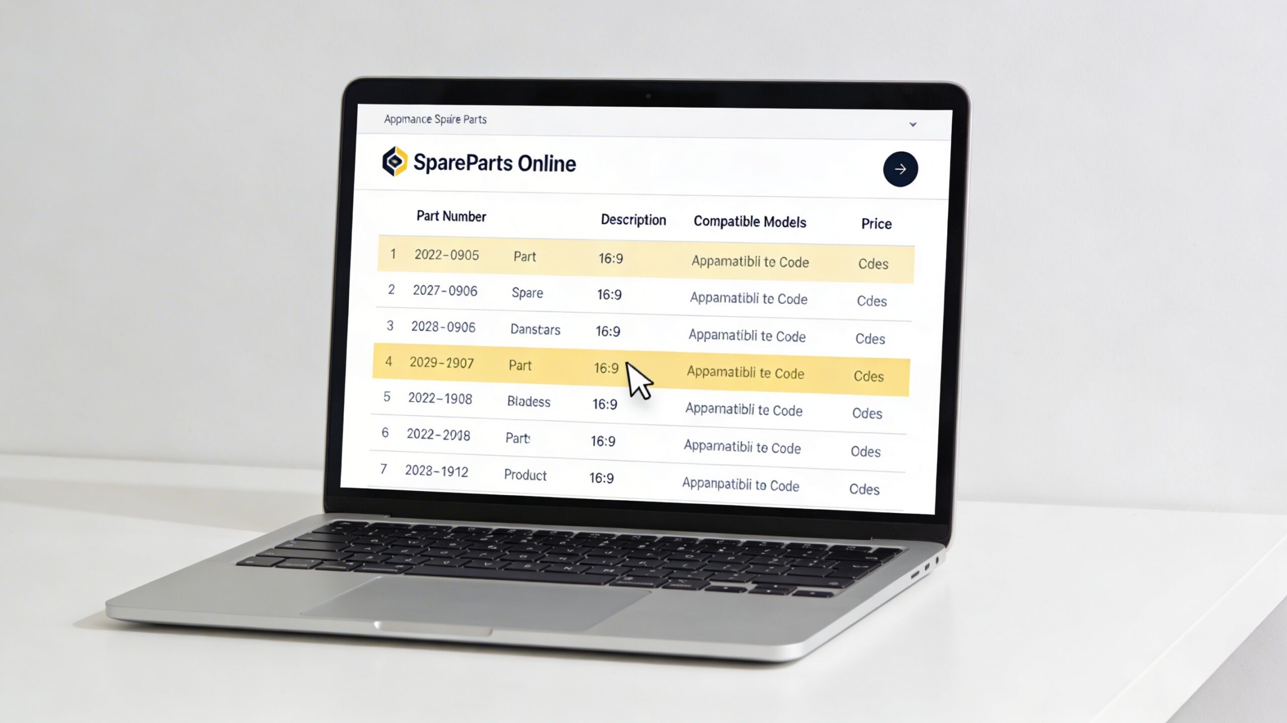 User manual open to a page with recommended parts and guidelines highlighted