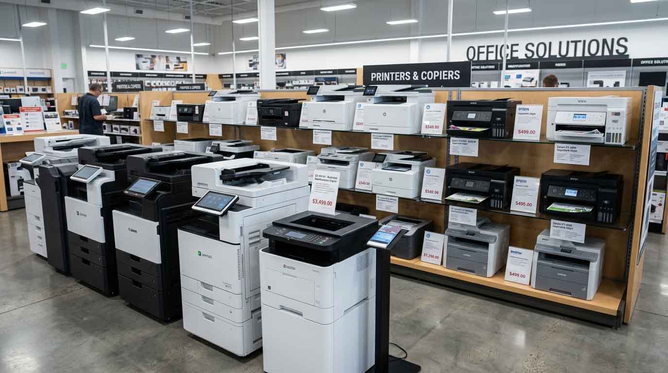 Comparison chart highlighting features and specifications of the MF259EN alongside other top multifunction printers